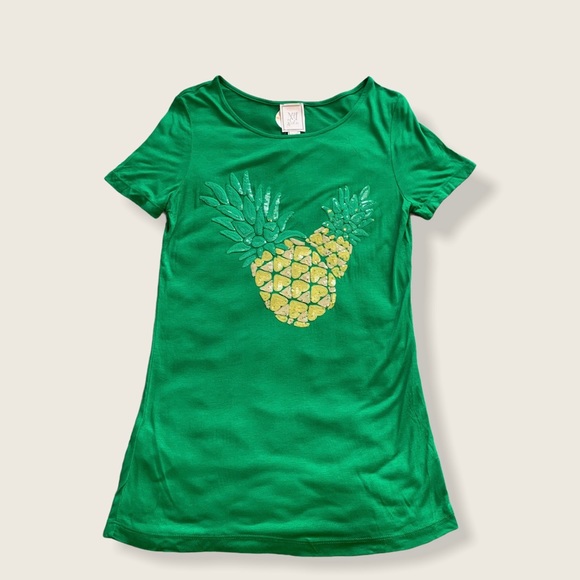 Women’s Pineapple Sparkly T-Shirt - Picture 1 of 11